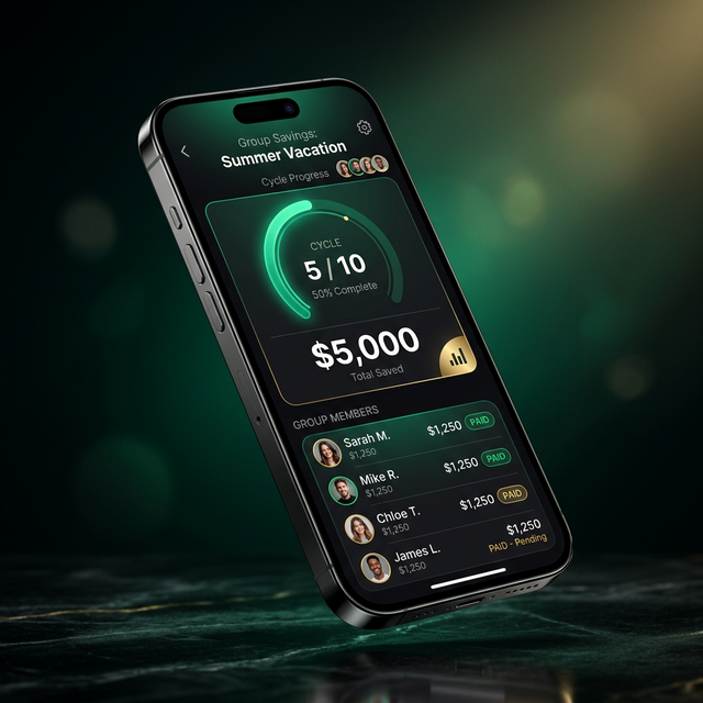 NjangiPay Mobile App on Smartphone